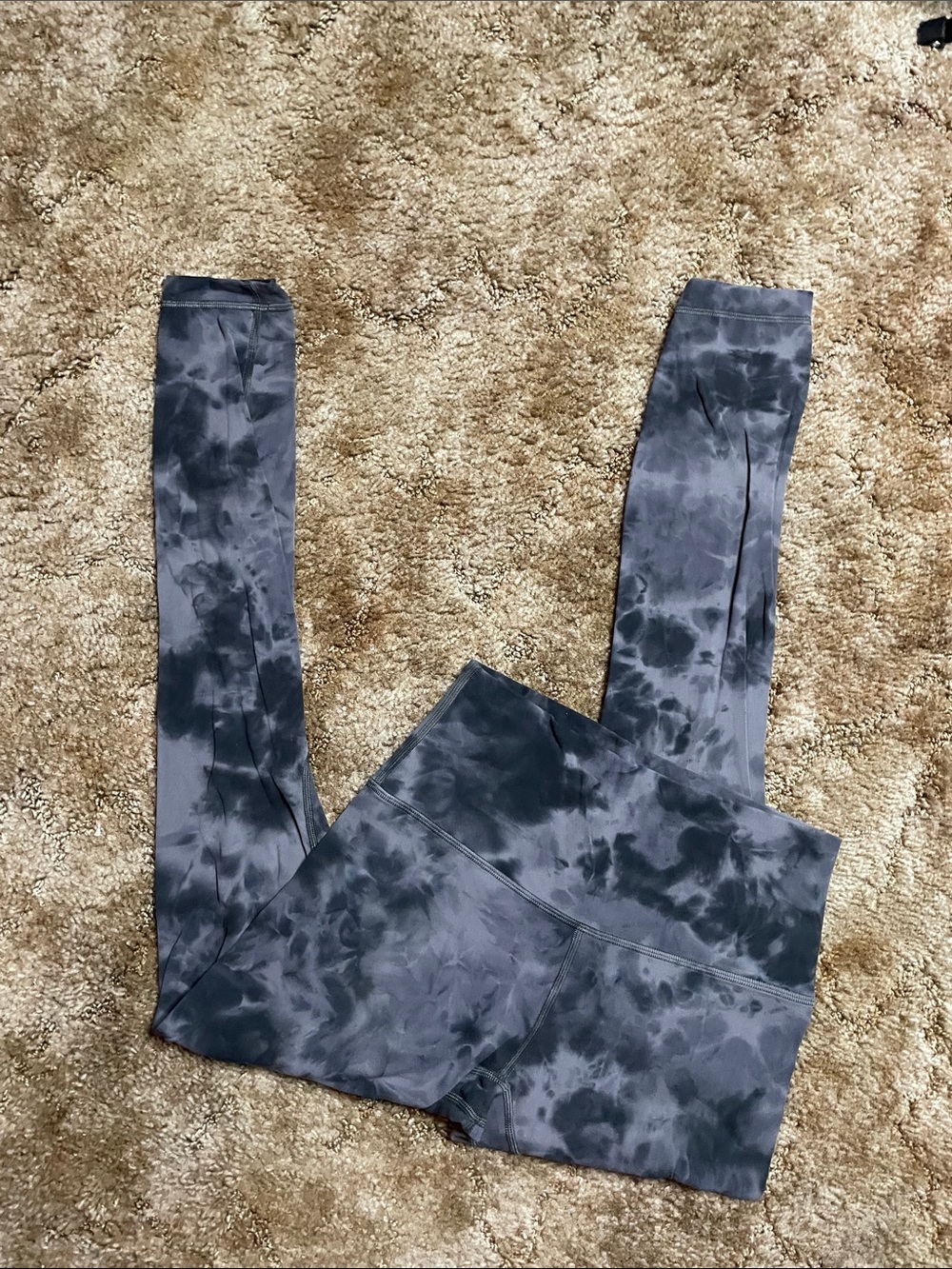 Lululemon Tie Dye Align Black & Gray Legging Size‎ 6